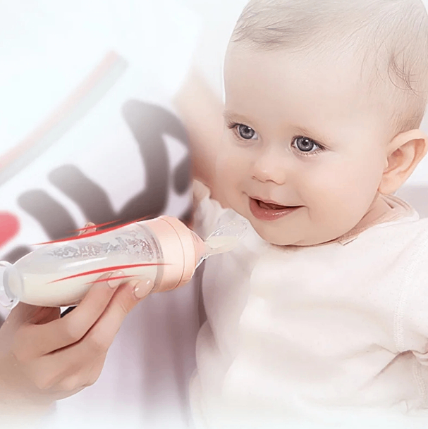 SqueezEat silicone baby squeeze feeding bottle and spoon – product photo 6