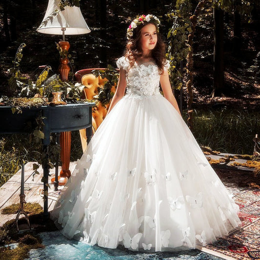DreamGown girls' princess tail dress – product photo 1
