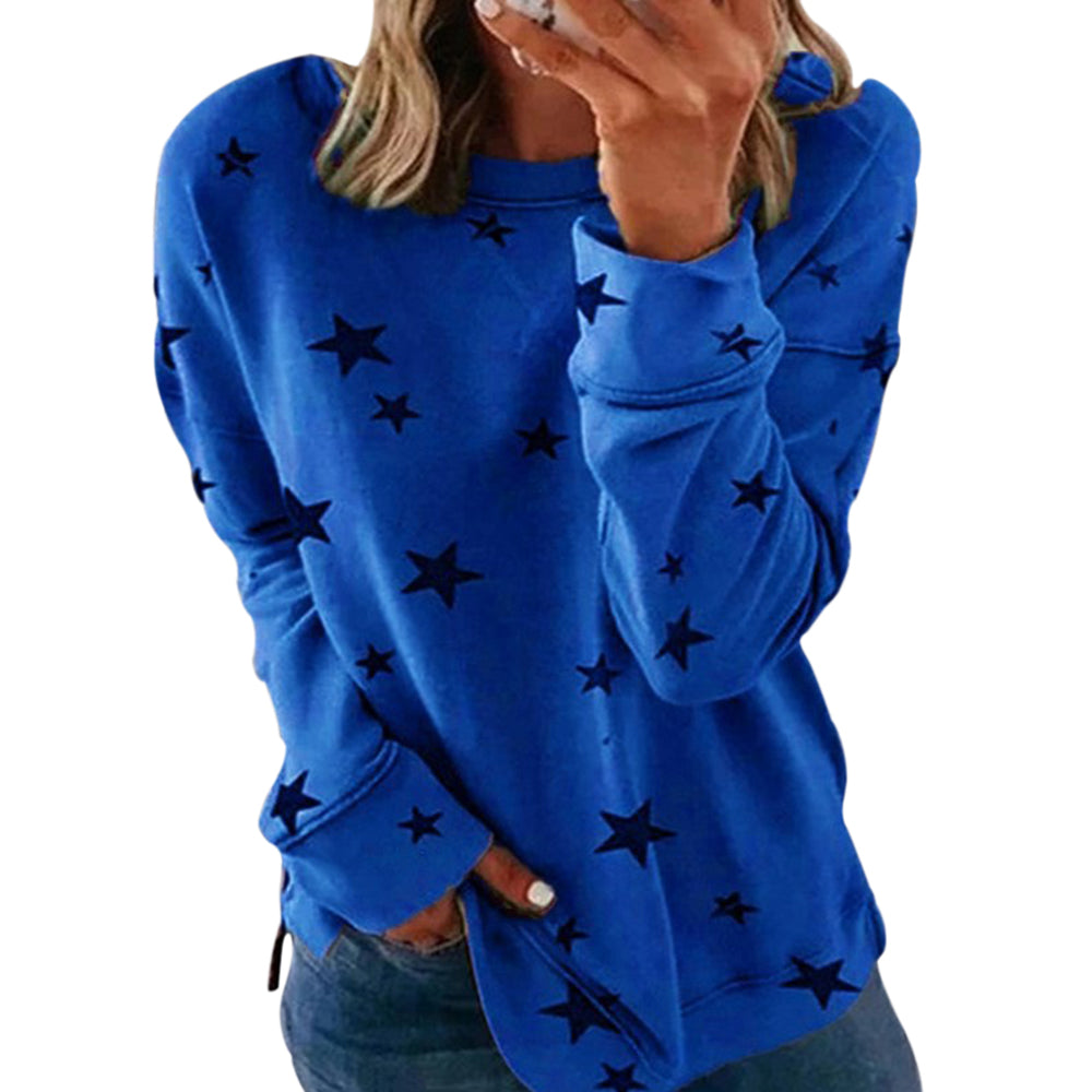 Ladies printed long sleeve sweatshirt – product photo 6