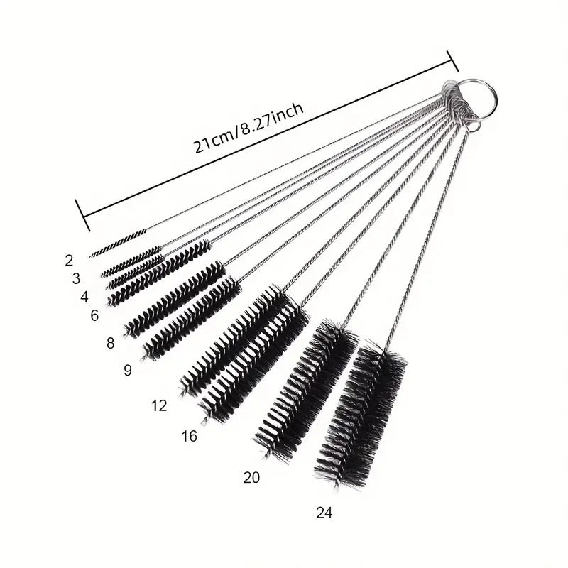 CleanCore stainless steel multi-use cleaning brush set – product photo 3