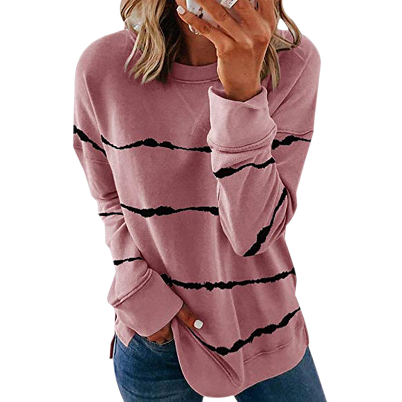Ladies printed long sleeve sweatshirt – product photo 11