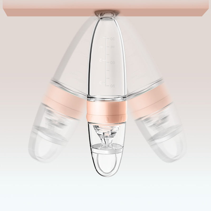 SqueezEat silicone baby squeeze feeding bottle and spoon – product photo 4