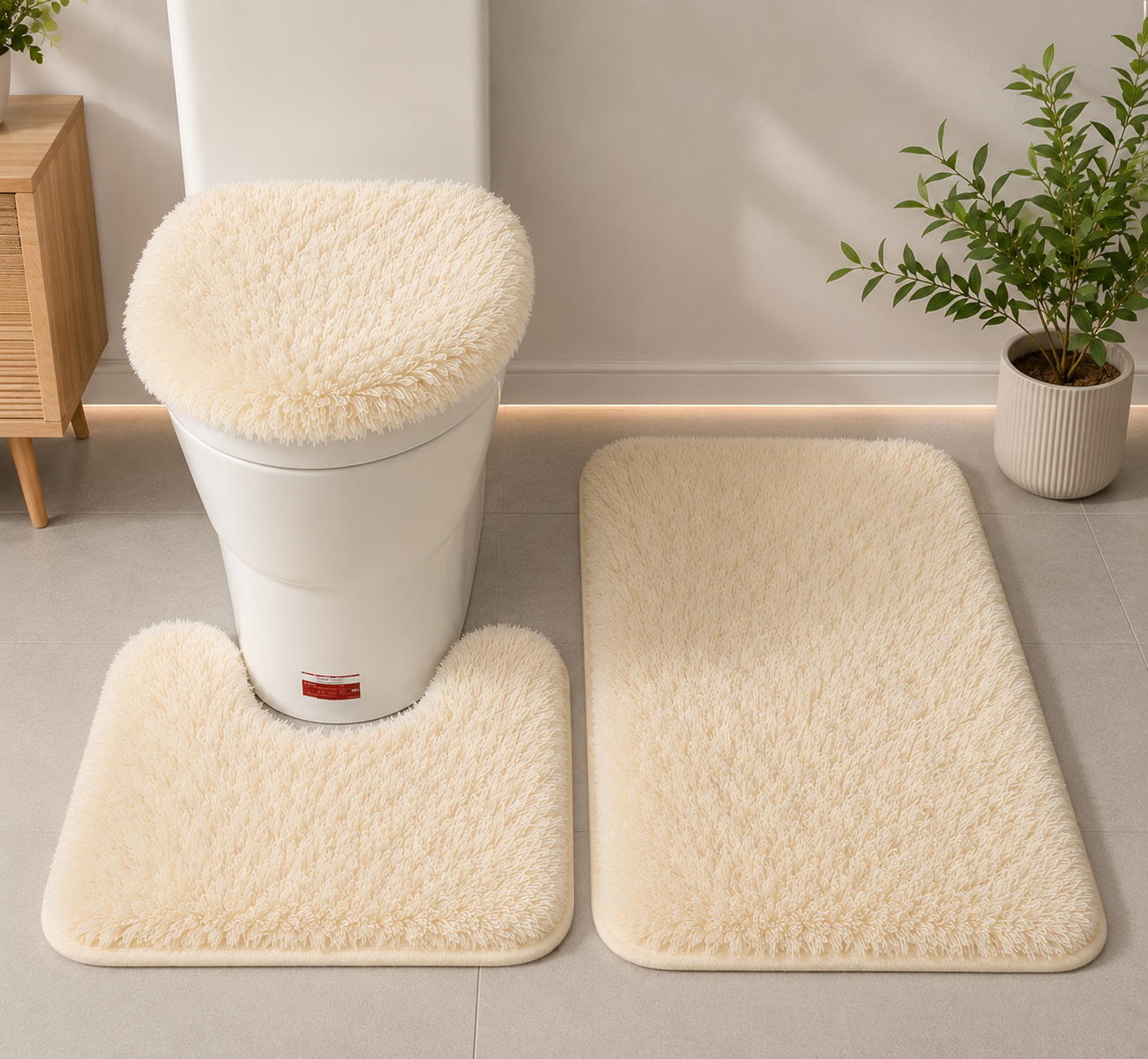 CloudStep™ Ultra Soft Microfiber 3-Piece Rug Set