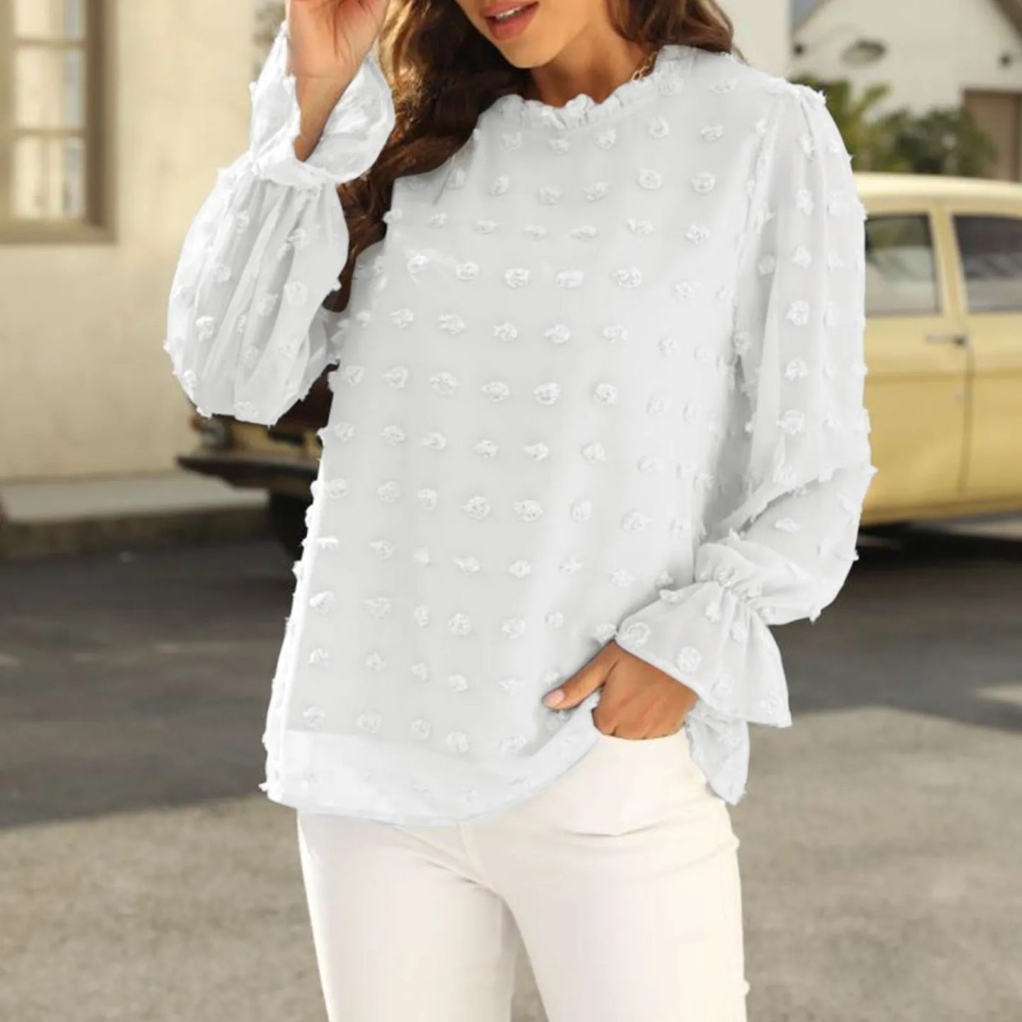 https://ae01.alicdn.com/kf/S6796b92ed3ed4ff38d5270259e71d2c9S/Blusa-feminina-de-manga-comprida-com-o-pesco-o-elegante-camisas-Jacquard-com-bolinhas-tops-femininos.jpg