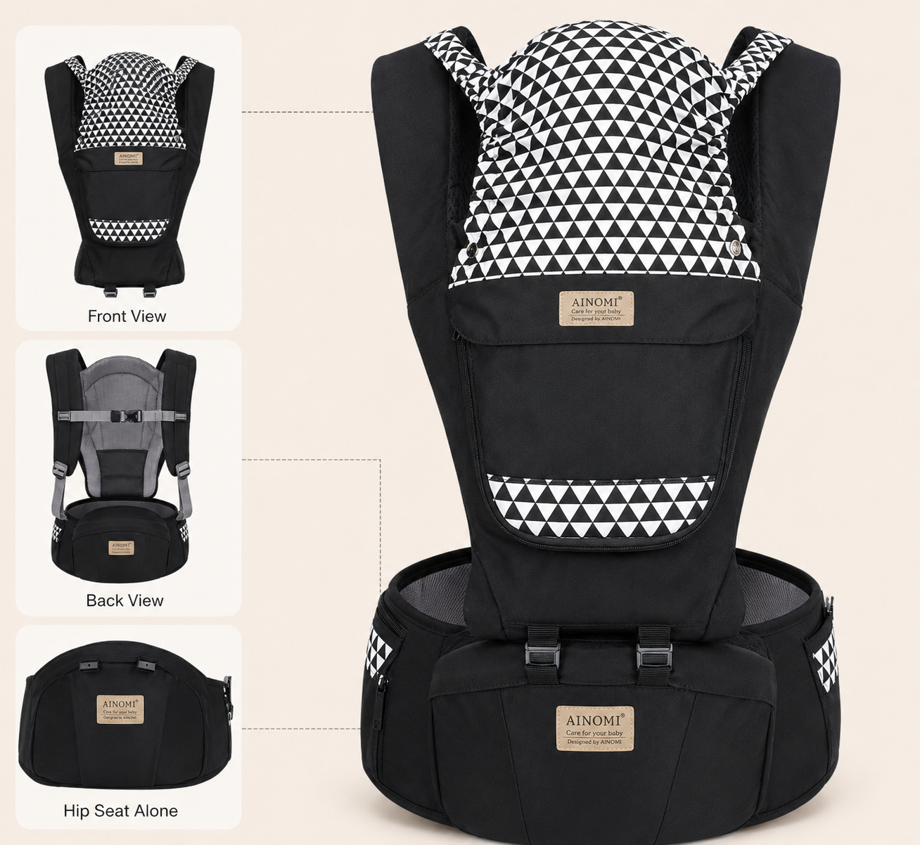 HipEase™ Ergonomic Baby Carrier & Hip Seat Wrap