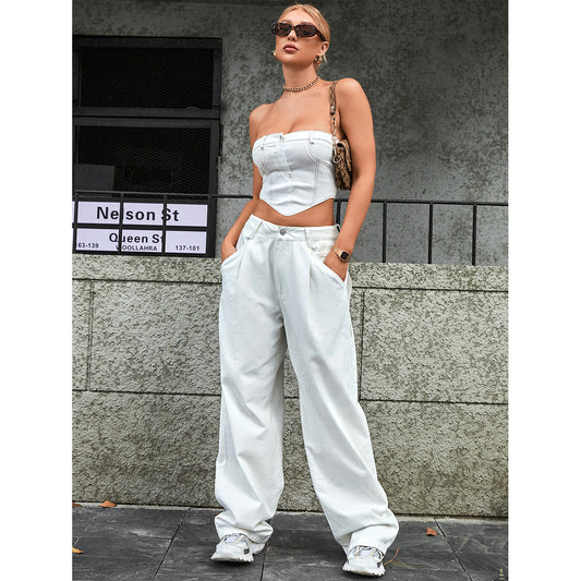 CasualFit high waist loose denim trousers – product photo 1