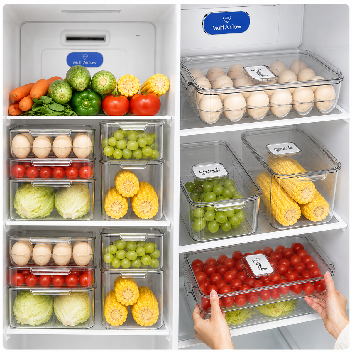 FreshKeep refrigerator food storage box – product photo 1