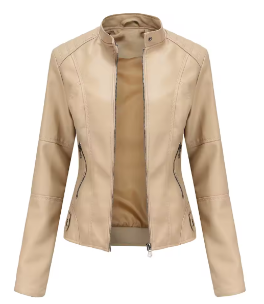 UrbanMuse slim fit leather jacket – product photo 5