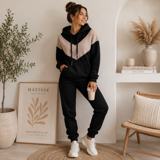 Virginia women's two-piece sweatshirt and pants set – product photo 4