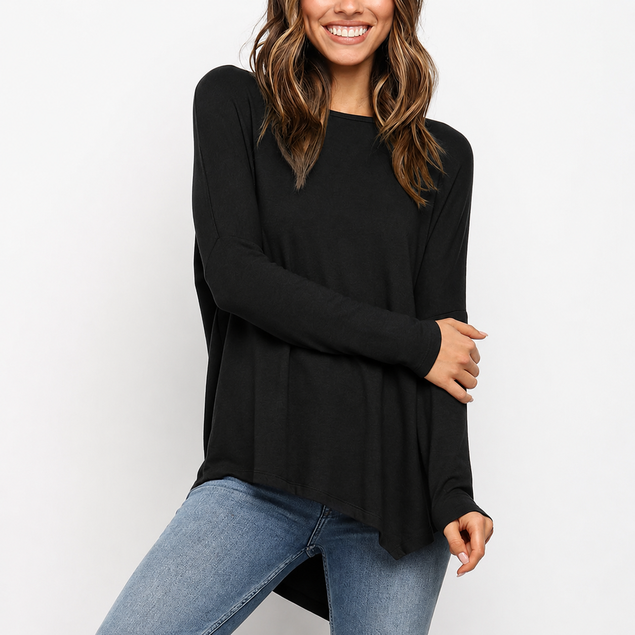 Women's Soft Knit Round Neck Sweater