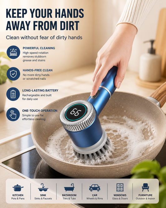 ScrubPro™ Handheld Electric Dish Brush