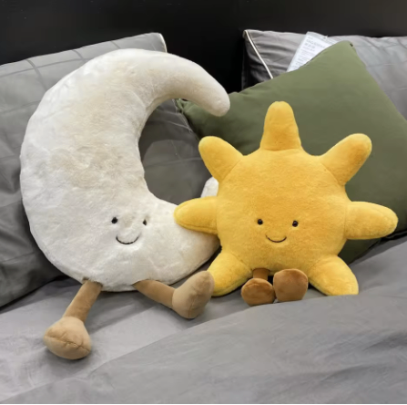 DreamGlow sun and moon plushies – product photo 1