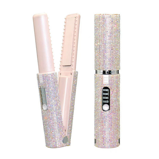 DiamondWave 2-in-1 cordless hair straightener and curler – product photo 1