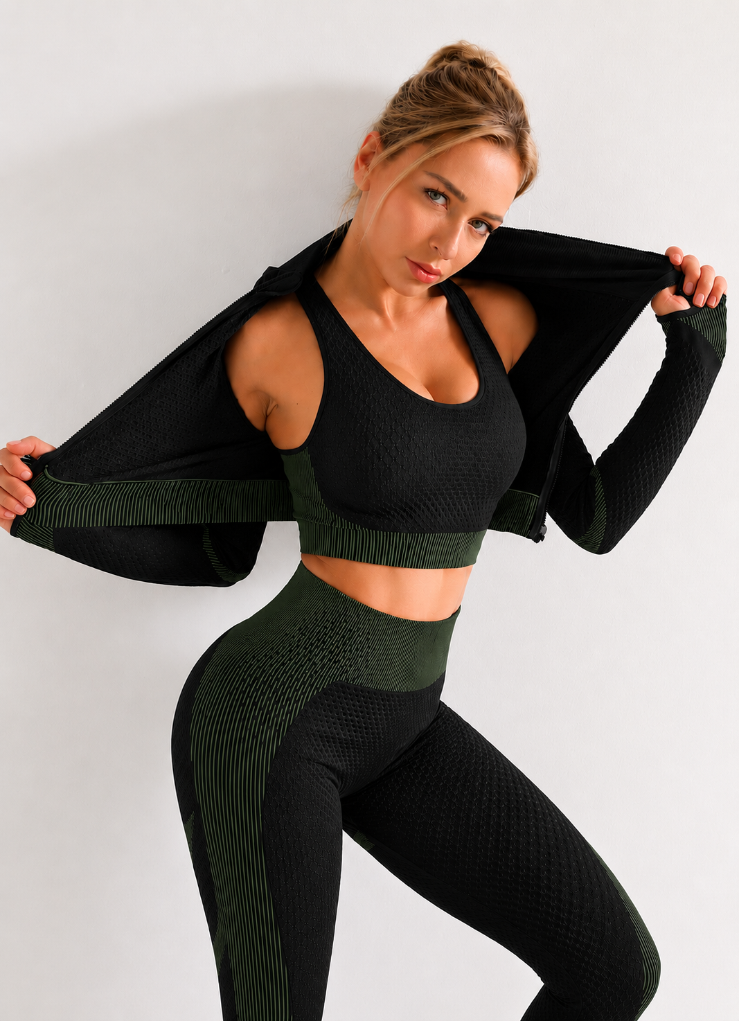 Women's Seamless 3-Piece Workout Set