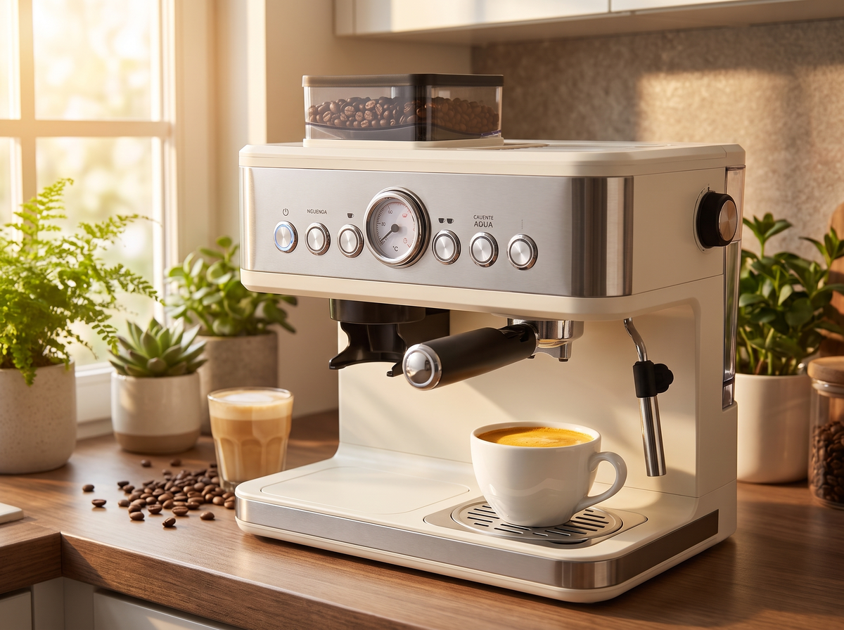 GrindMaestro espresso machine with built-in grinder – product photo 5