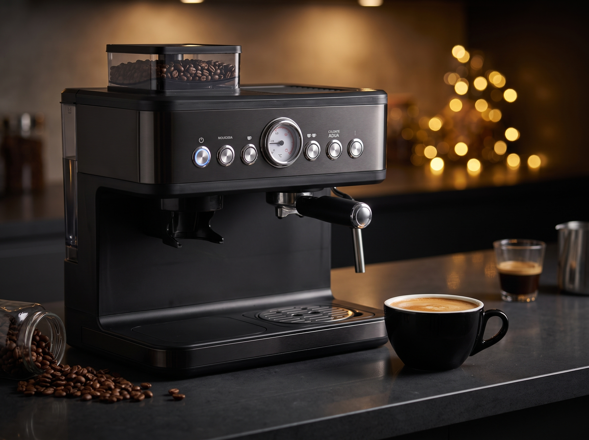 GrindMaestro espresso machine with built-in grinder – product photo 8
