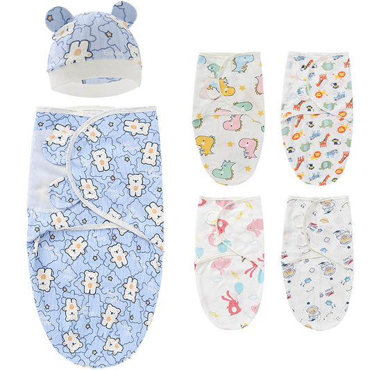 CozyNest newborn cotton swaddle set – product photo 1