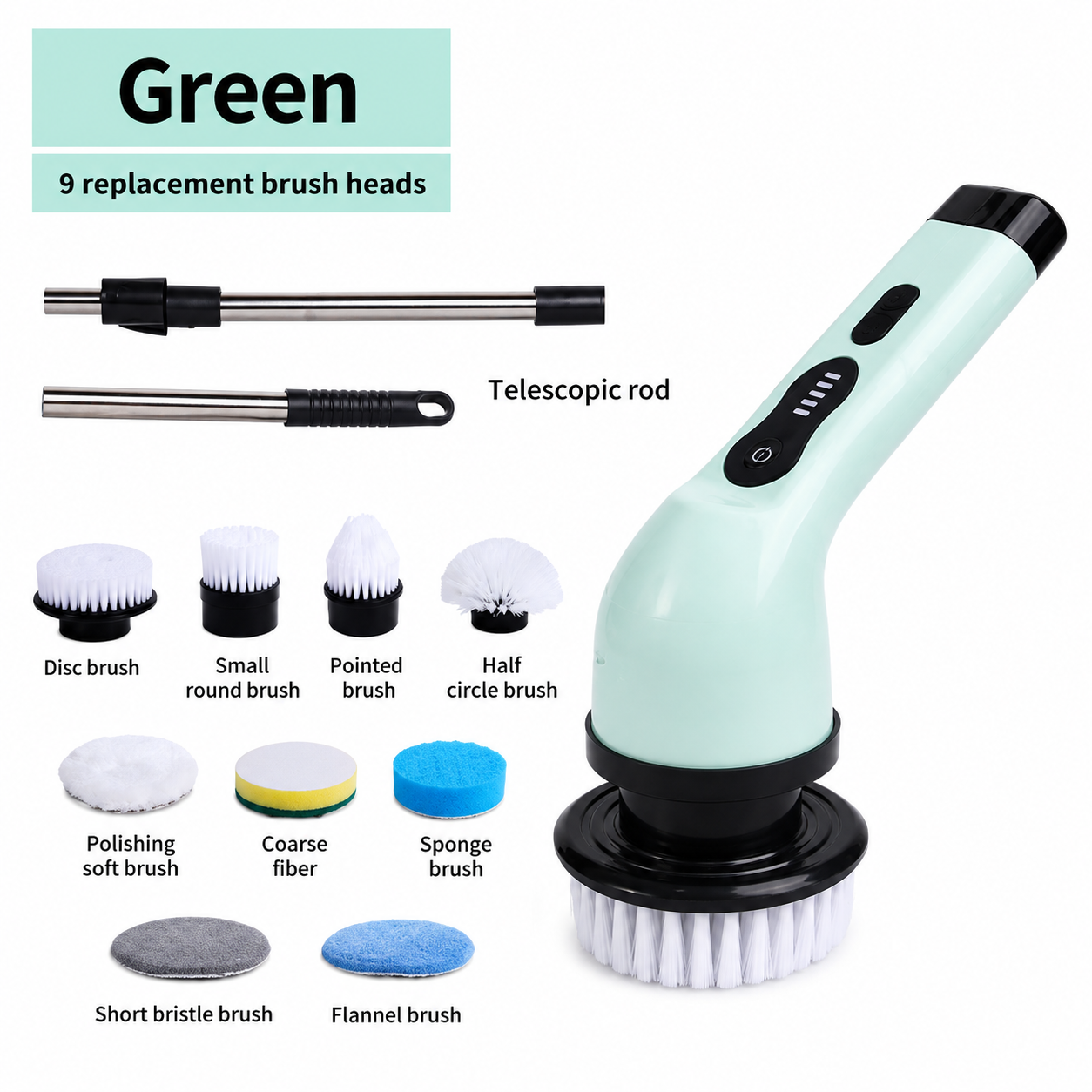 CleanSpin™ Wireless Multifunction Cleaning Brush