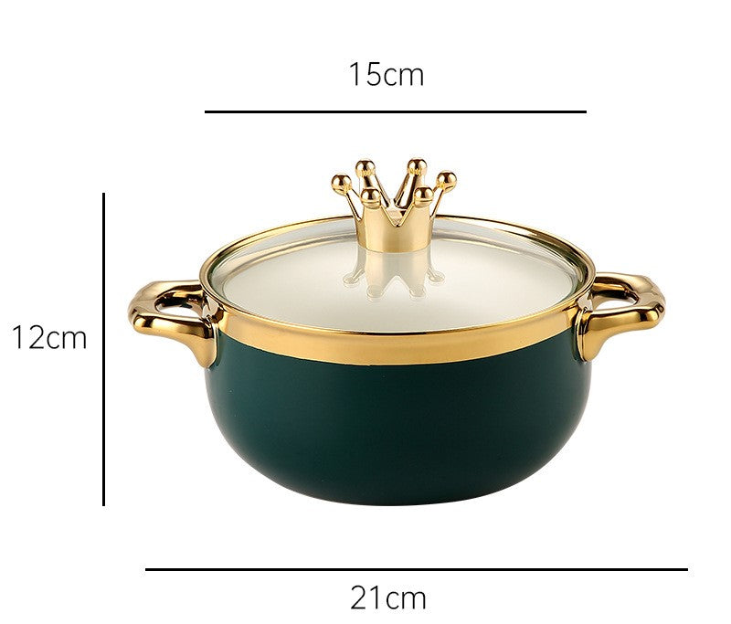 NoodleLux™ Ceramic Soup Bowl with Lid