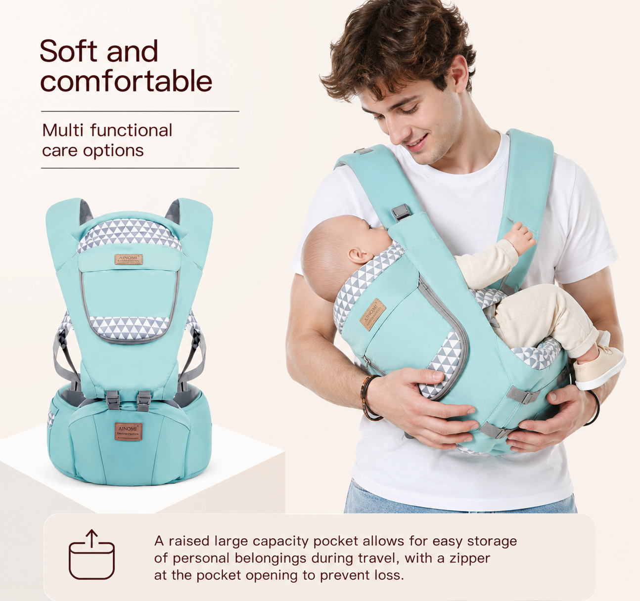 HipEase™ Ergonomic Baby Carrier & Hip Seat Wrap
