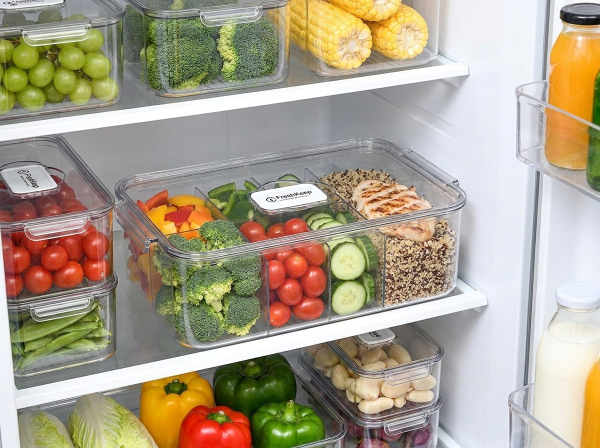 FreshKeep refrigerator food storage box – product photo 6