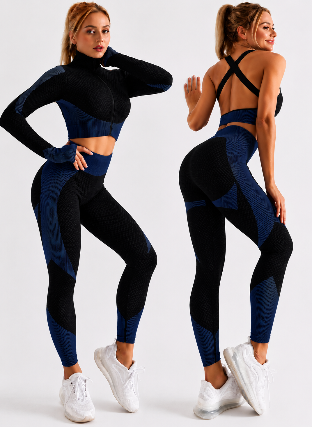 Women's Seamless 3-Piece Workout Set