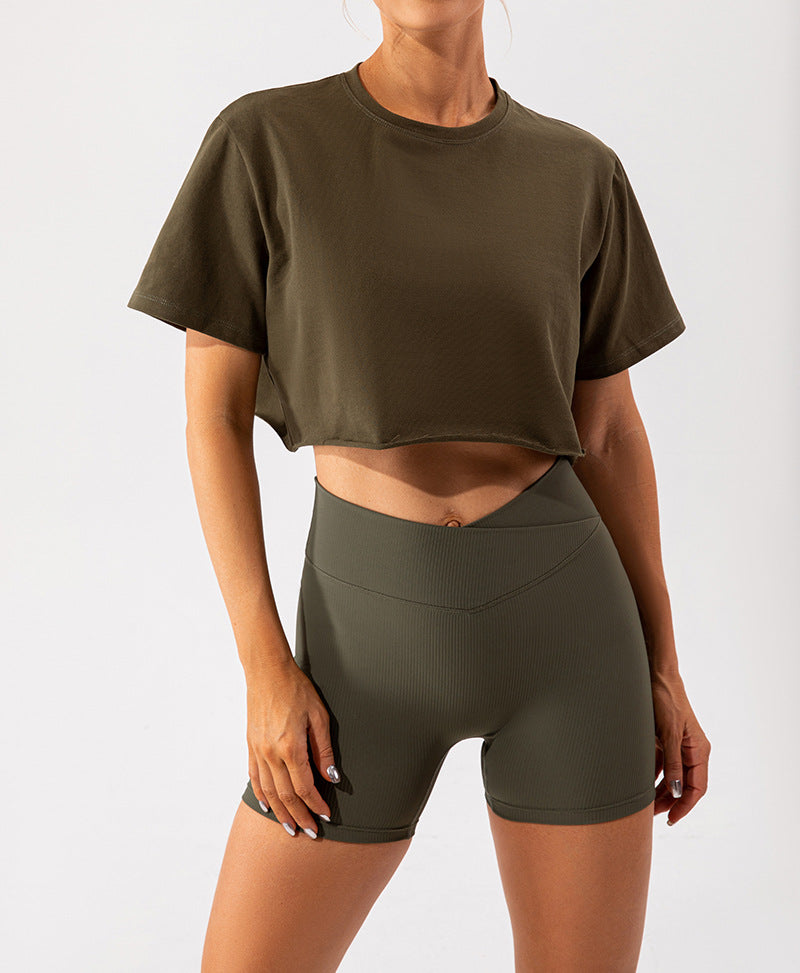 ChicFlow™ Women's Two-Piece Crop Top & Wide Leg Pants Set