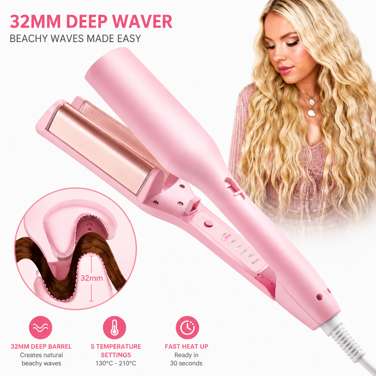 WaveCurl effortless hair waver – product photo 3