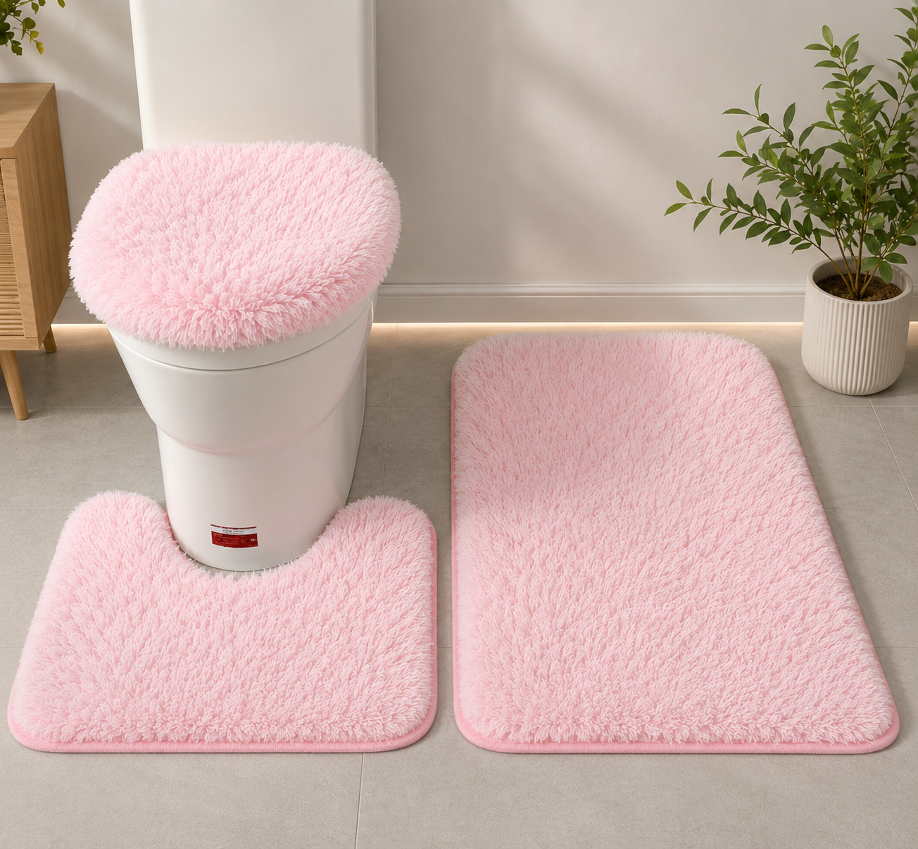 CloudStep™ Ultra Soft Microfiber 3-Piece Rug Set