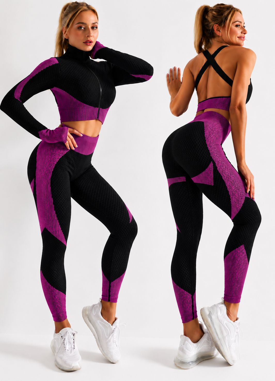 Women's Seamless 3-Piece Workout Set