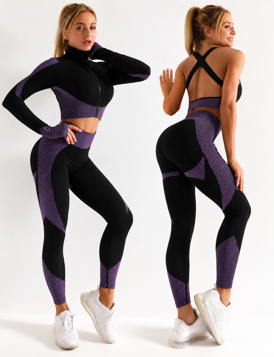Women's Seamless 3-Piece Workout Set