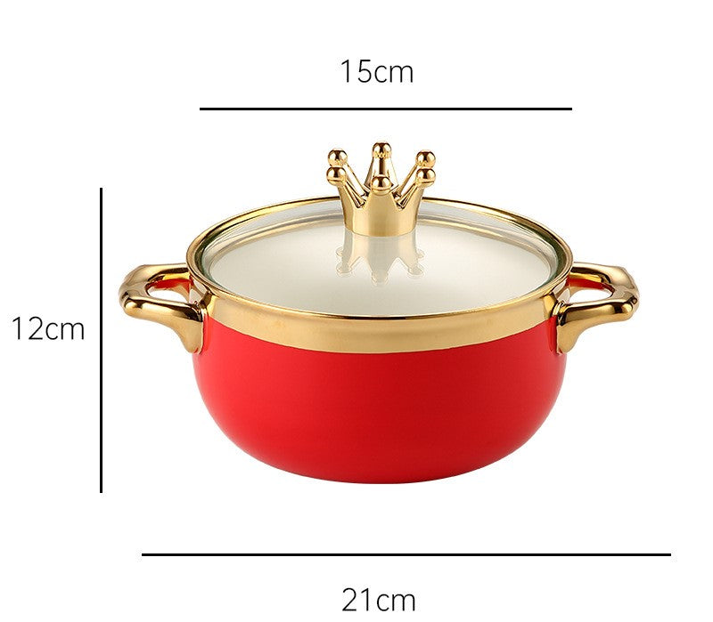 NoodleLux™ Ceramic Soup Bowl with Lid