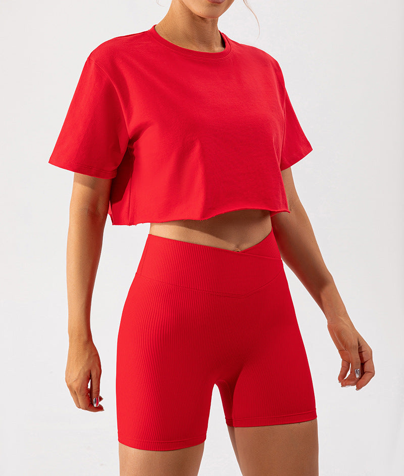ChicFlow™ Women's Two-Piece Crop Top & Wide Leg Pants Set