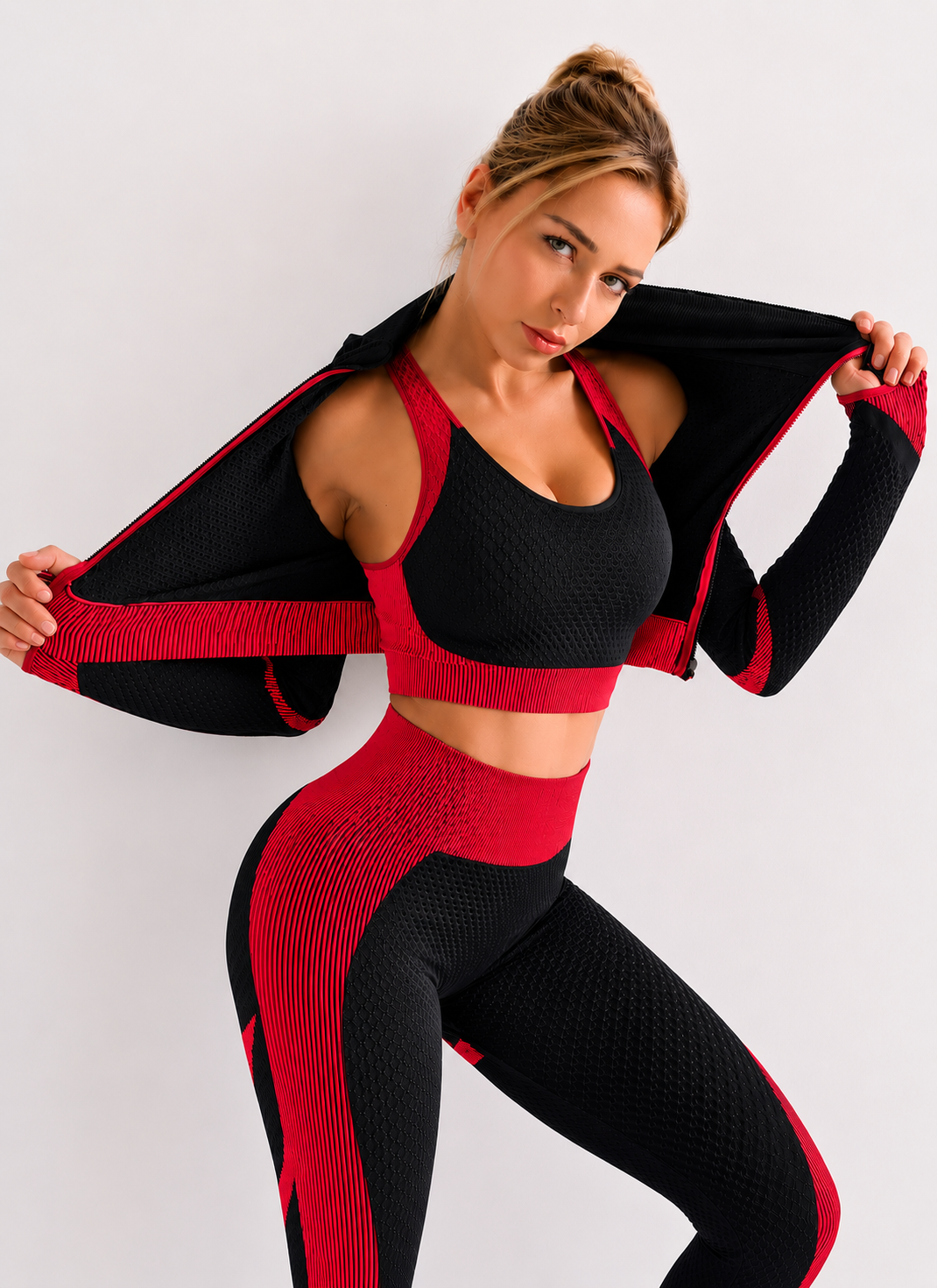 Women's Seamless 3-Piece Workout Set