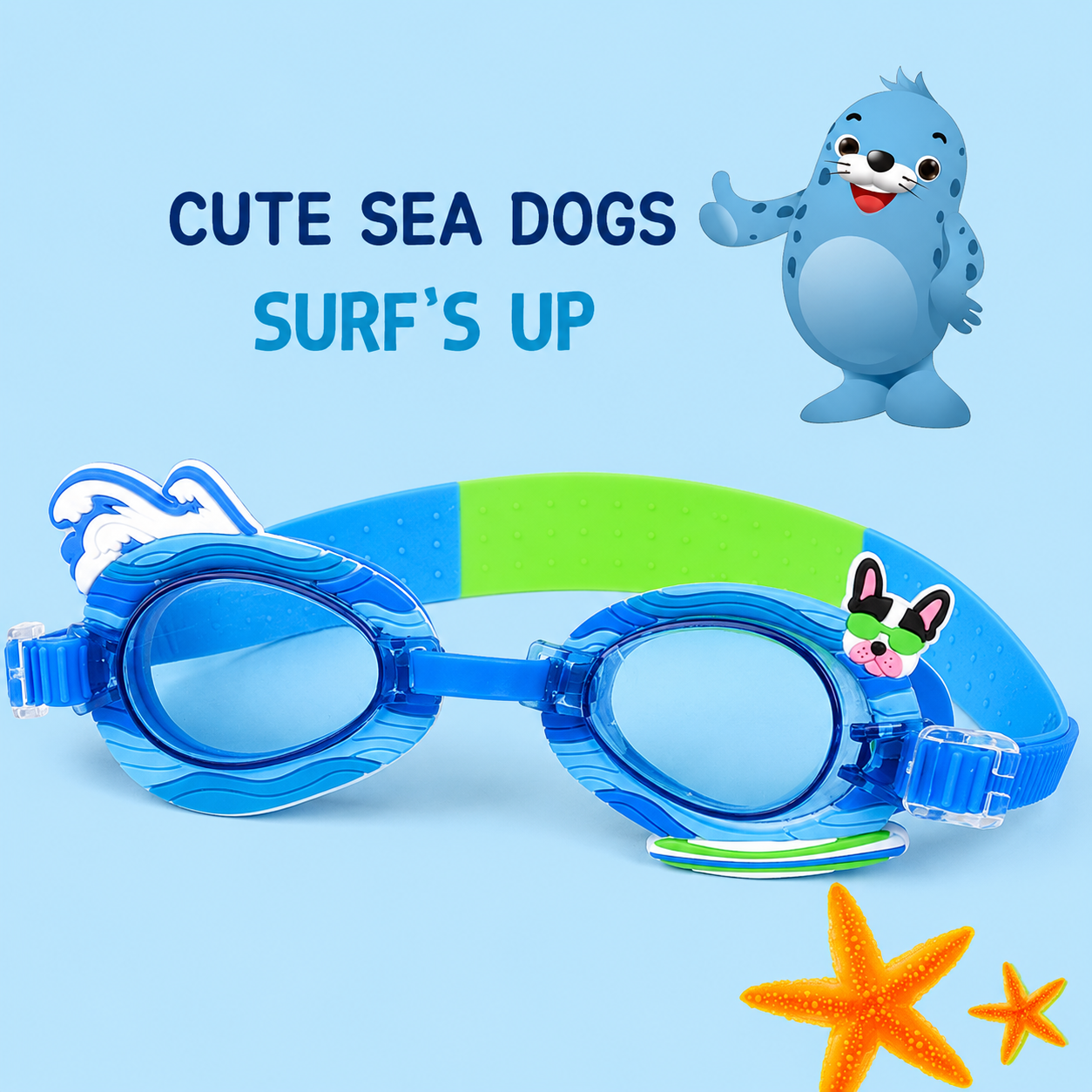 SplashPals™ Kids Cartoon Swimming Goggles