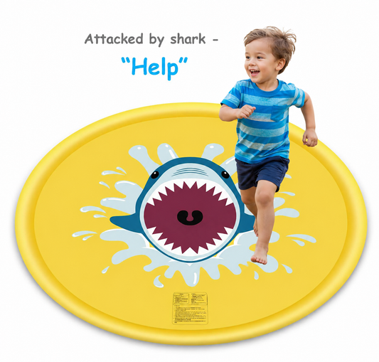 Summer Shark Splash Pad