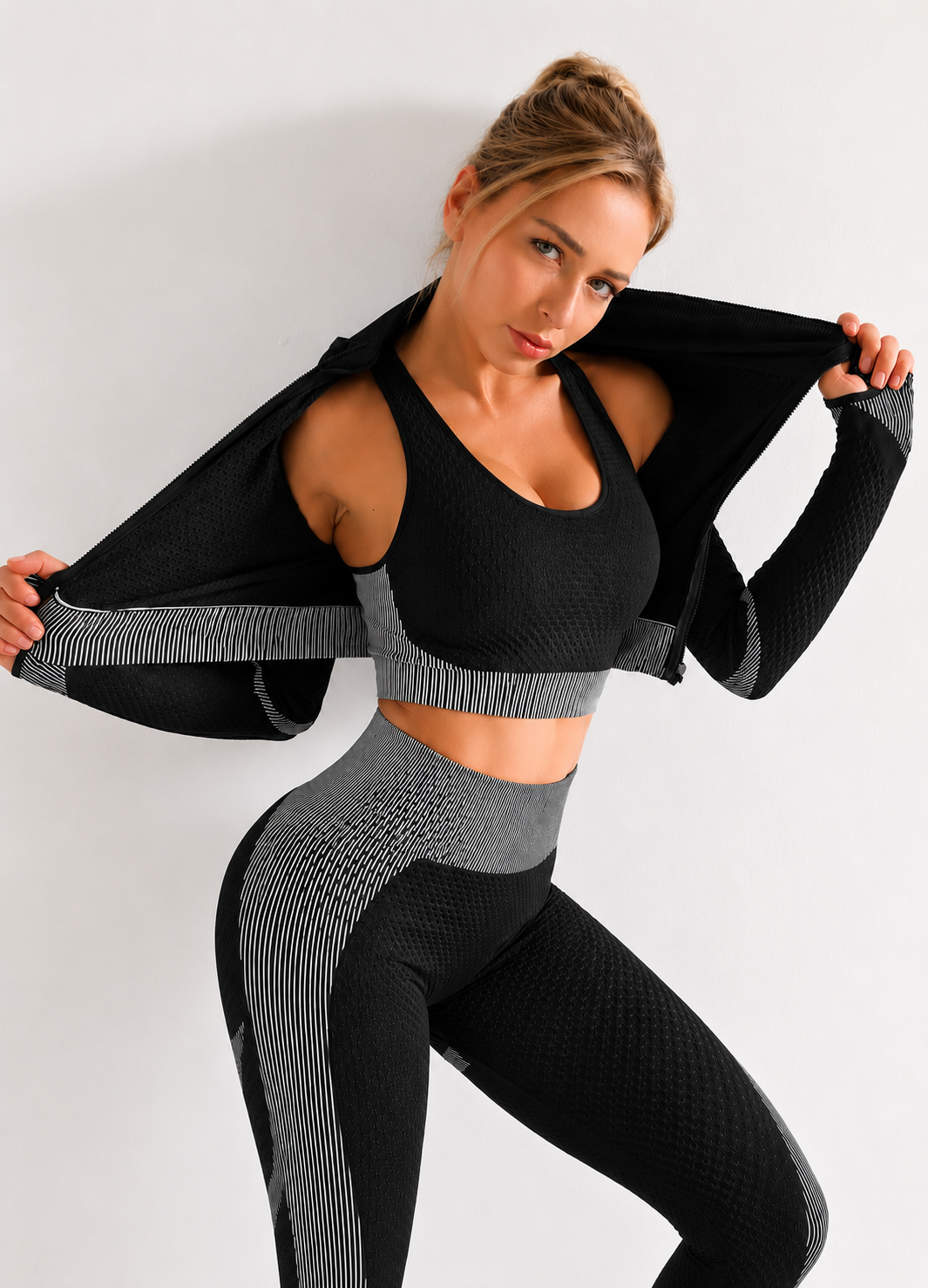 Women's Seamless 3-Piece Workout Set