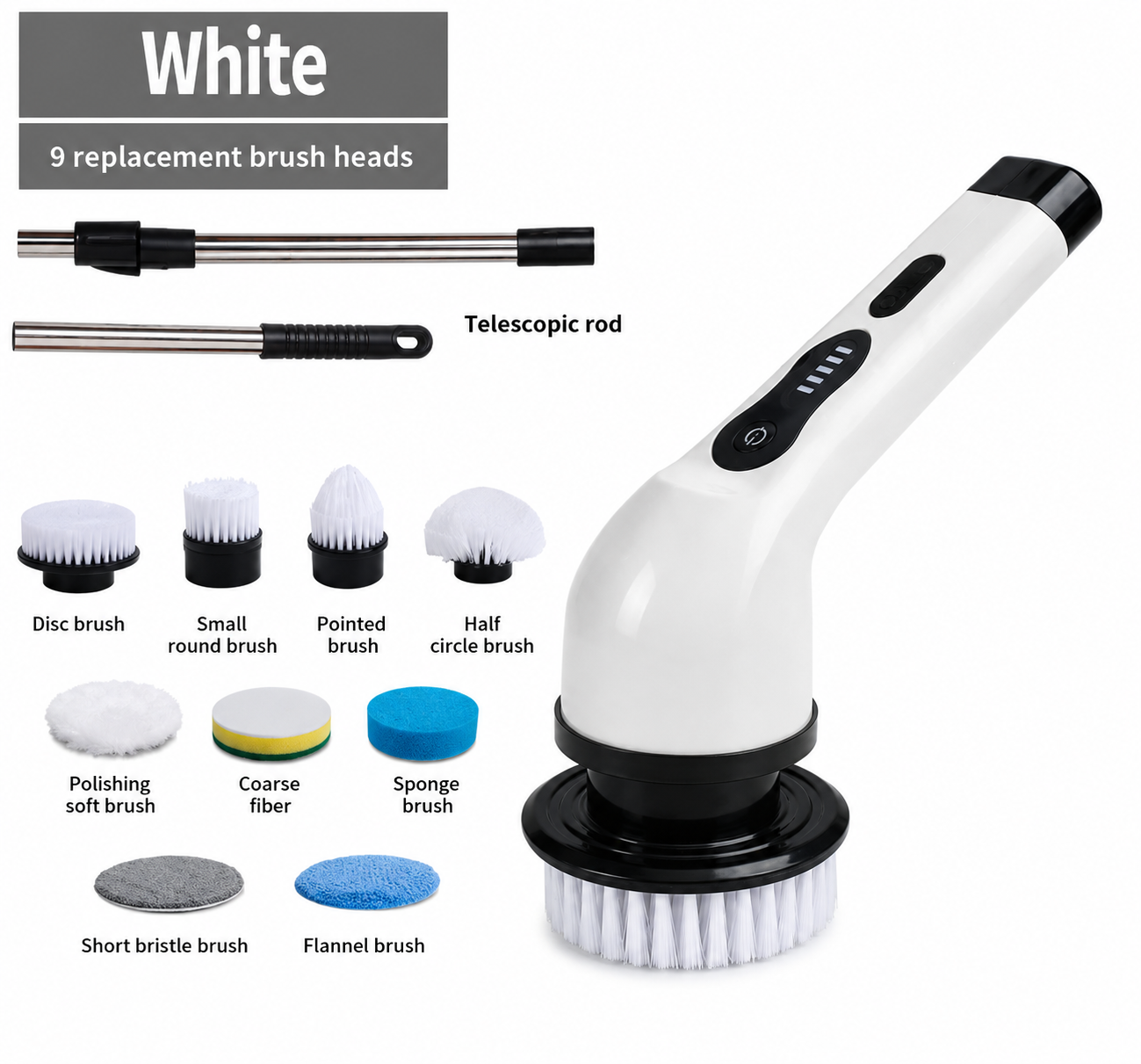 CleanSpin™ Wireless Multifunction Cleaning Brush