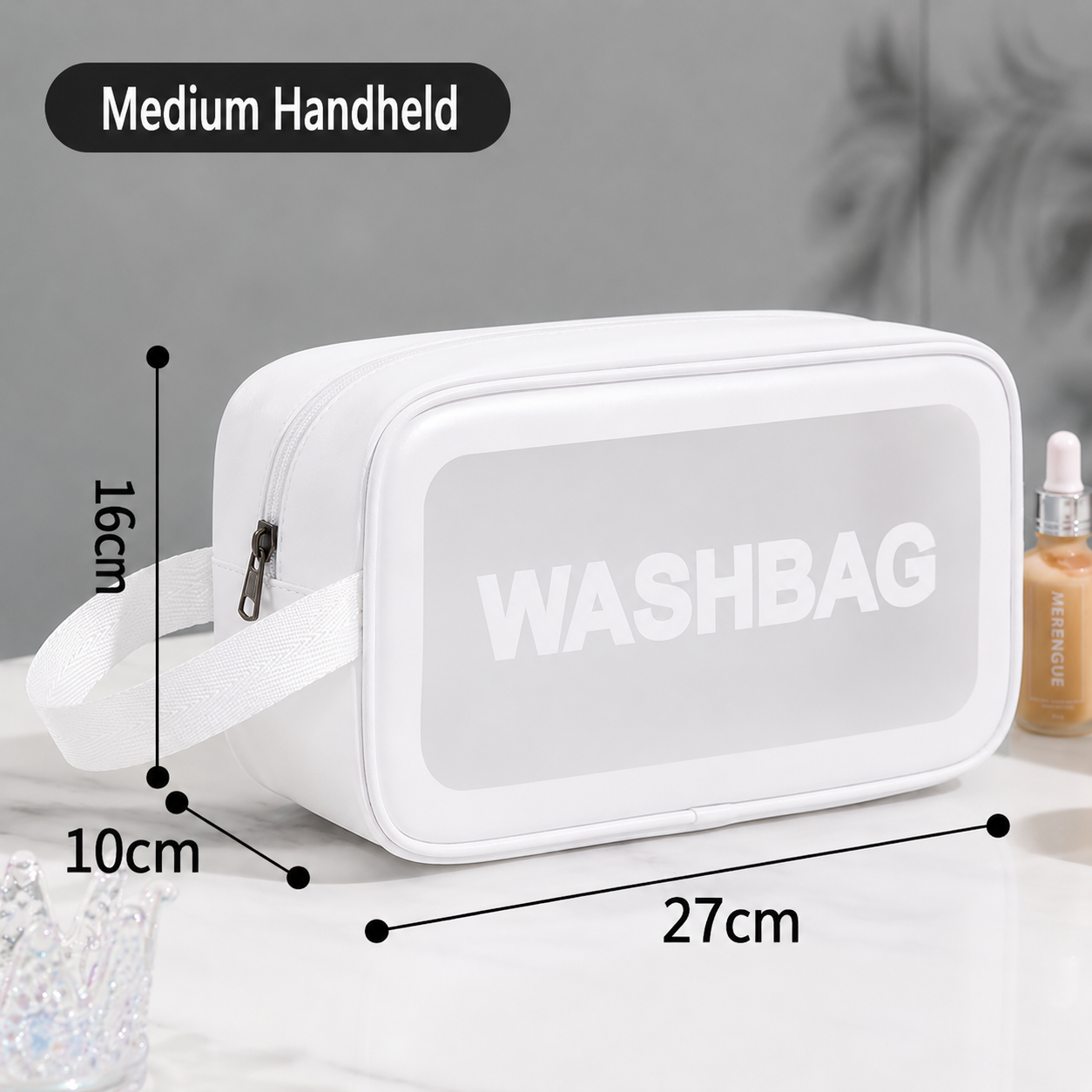 ClearCarry™ Frosted Waterproof Cosmetic Bag